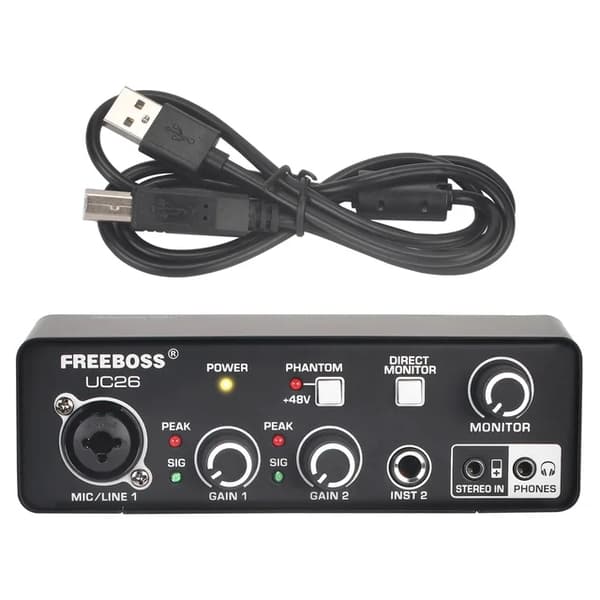 Lydkort, 24Bit lydinterface, 3 kanaler, UC26