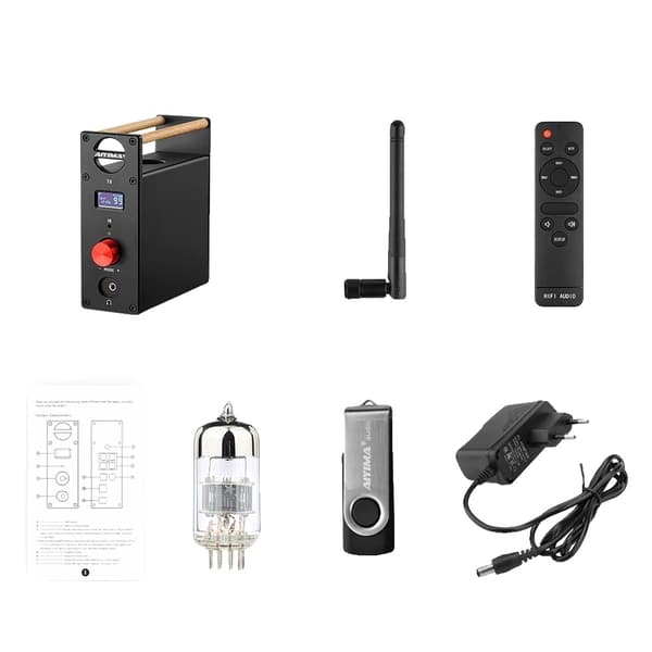 T8-putkivahvistin, Bluetooth 5.0, Qualcomm aptX -tuki,12V EU:lla