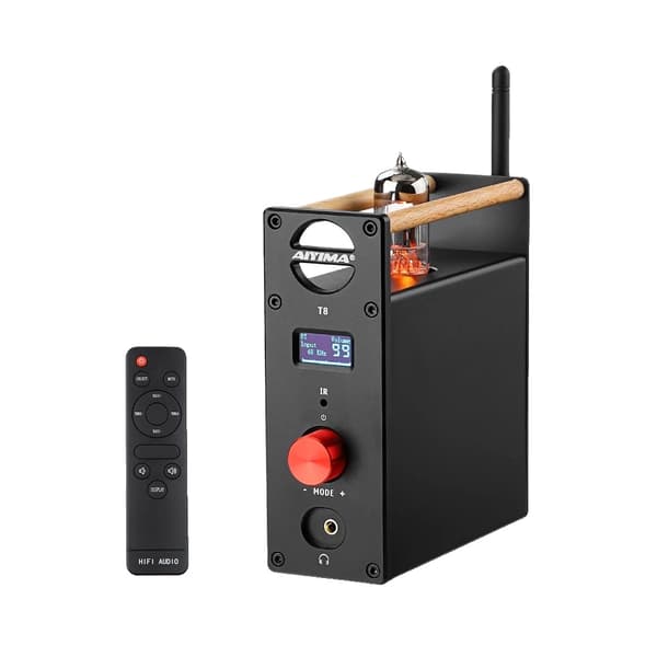 T8 Rørforstærker, Bluetooth 5.0, Qualcomm aptX Support,Med 12V EU Only amplifier