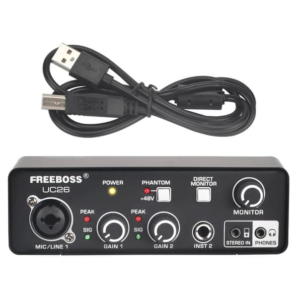 Ulkoinen USB-äänikortti, 3 kanavaa tuloa, ajurivapaa asennus,UC26