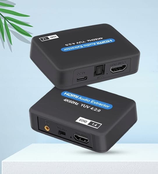HDMI 2.0 TOSLINK Extractor OPTICAL CONVERTER JACK AUX HDCP 4K