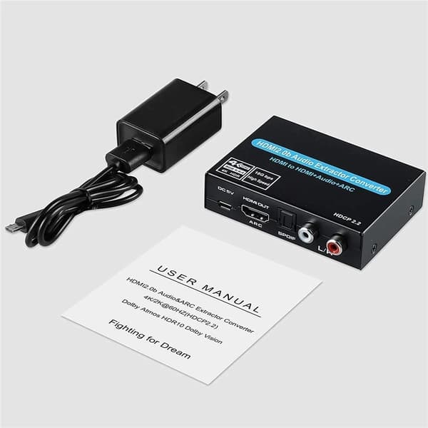 HDMI 2.0 TOSLINK EXTRACTOR ARC 5.1 HDCP CONVERTER