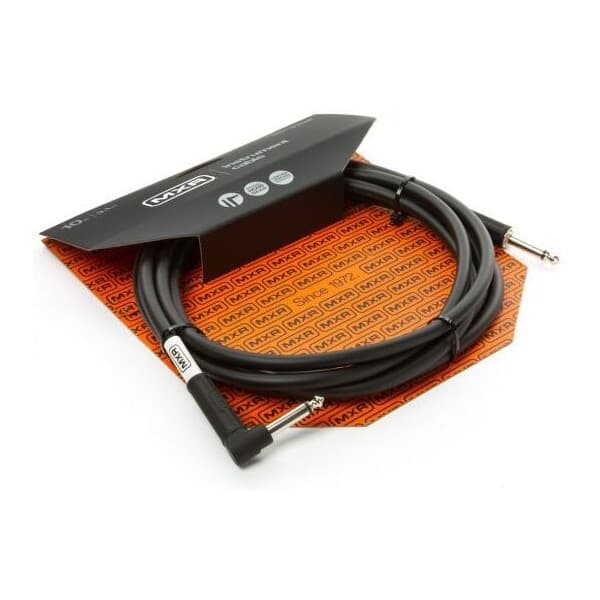 MXR Standard -instrumentkabel med vinklad kontakt 3m, svart
