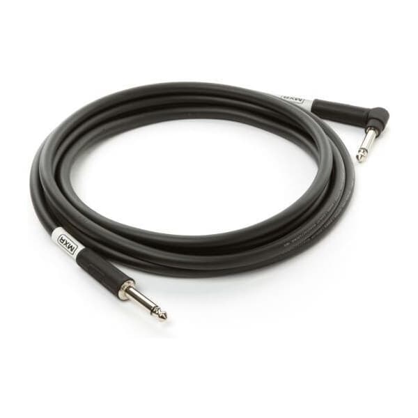MXR Standard -instrumentkabel med vinklad kontakt 3m, svart