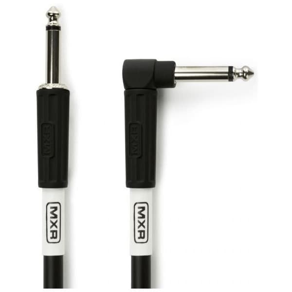 MXR Standard -instrumentkabel med vinklad kontakt 3m, svart