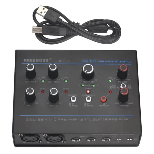 USB-ääniliitäntä, 24-bittinen 48 kHz tallennus, monikanavainen tulo,UC86