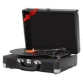 Miniatyrbillede 1 af 2: Pladespiller, Bluetooth, AUX-indgang, 3 hastigheder,sort farve