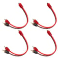 Miniatyrbillede 4 af 11: 4 stk bil rca 1 kvinde 2 han adapter y splitter højttaler lydkabel 20 cm lang til enhed med 3,5 mm jackstik