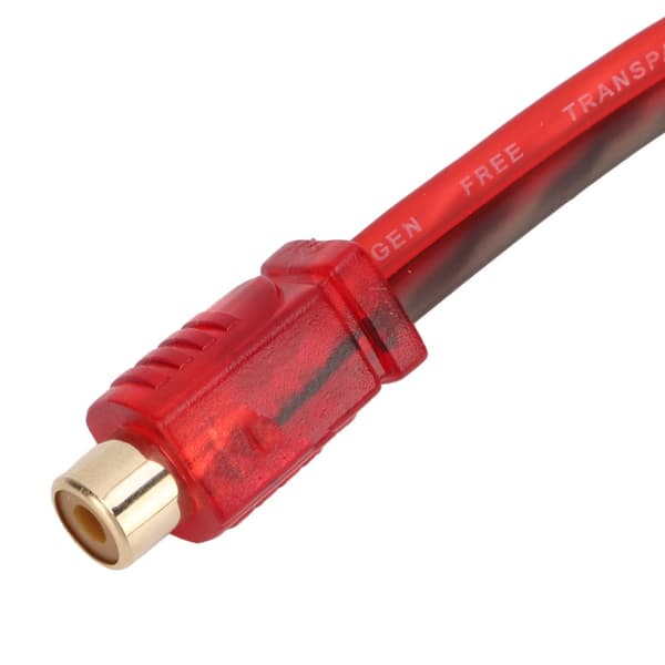 4 stk bil rca 1 kvinde 2 han adapter y splitter højttaler lydkabel 20 cm lang til enhed med 3,5 mm jackstik
