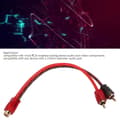 Miniatyrbillede 11 af 11: 4 stk bil rca 1 kvinde 2 han adapter y splitter højttaler lydkabel 20 cm lang til enhed med 3,5 mm jackstik