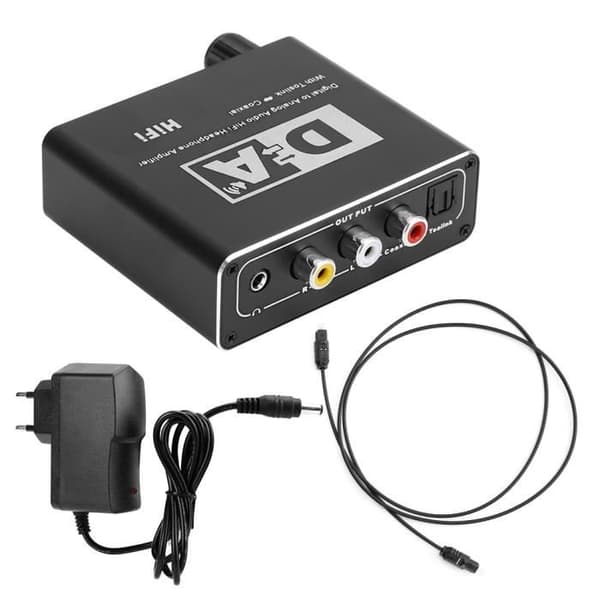 Digital Audio Decoder to Analog Converter 5.1 Audio Adapter (110-240V EU)