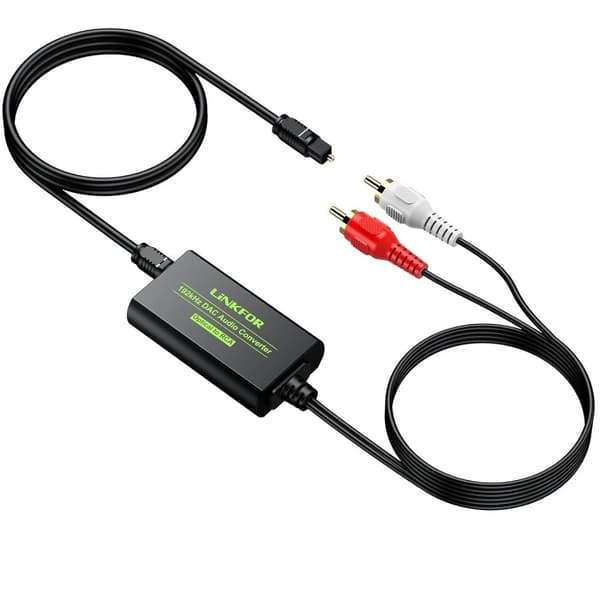 NÖRDIC 192kHz DAC Digital til Analog Converter SPDIF Toslink til Analog Stereo RCA L/R NÖRDIC 192kHz DAC Digital til Analog Converter SPDIF Toslink til Analog Stereo RCA L/R