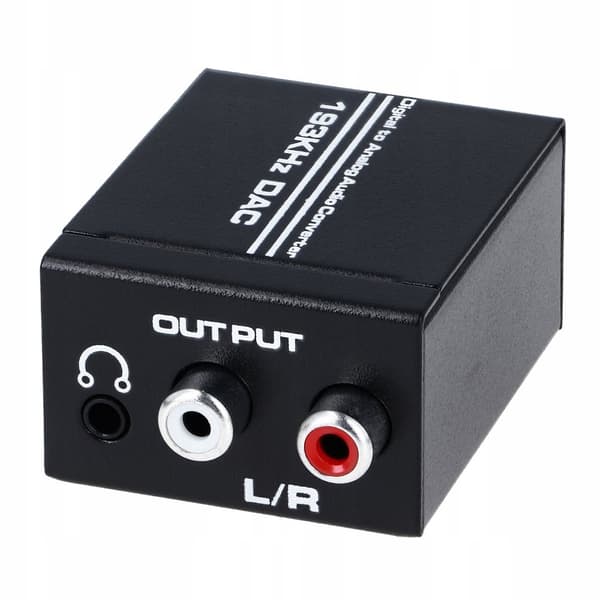 TOSLINK COAXIAL TILL 2x RCA CINCH OPTISK KONVERTERARE