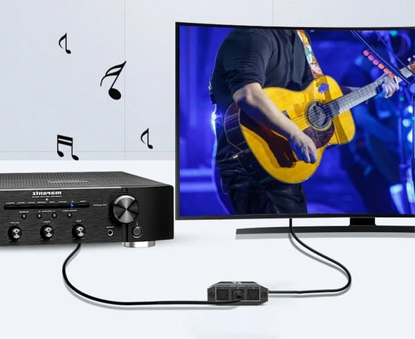 AUDIO SPLITTER 1x3 SPDIF TOSLINK OPTISK SPLIT