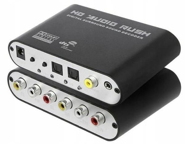 Dekoder OPTICAL TOSLINK SPDIF 5.1 ANALOG AC3/DTS
