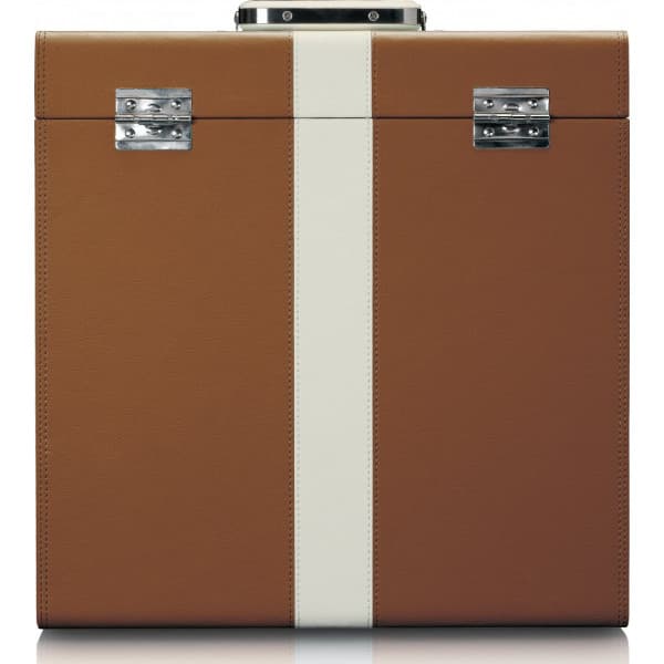 Lenco TTA-301 -beskyttelsespose til vinylplader, brun/hvid