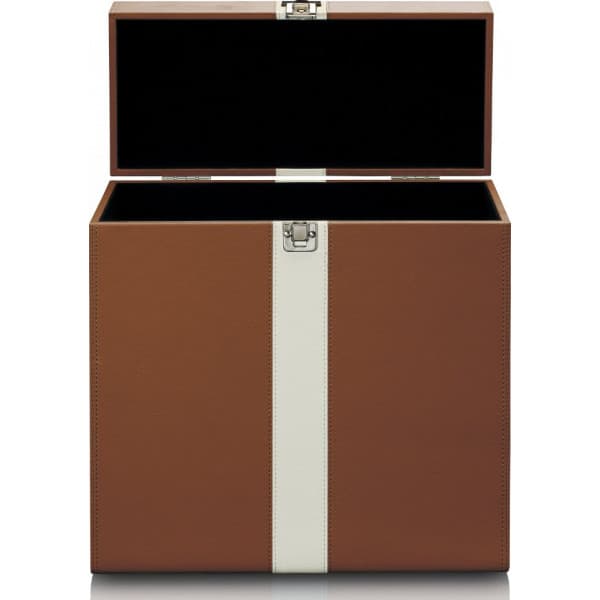 Lenco TTA-301 -beskyttelsespose til vinylplader, brun/hvid