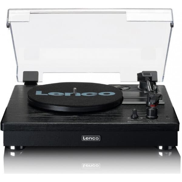 Lenco LS-101 -vinylafspiller og højttalere, sort