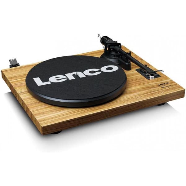 Lenco LS-500OK -vinylafspiller med indbygget forstærker og højttalere, egetræ