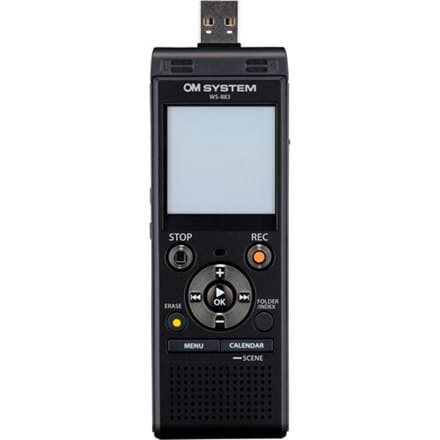 Olympus | Digitaalinen äänitallennin | WS-883 | Musta | MP3-toisto