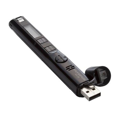 Olympus Digital Voice Recorder VP-20, 8GB, Svart Olympus | Svart | Uppladdningsbar | MP3, WAV, WMA