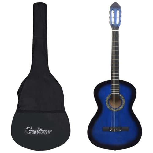 Klassisk gitarr 12 delar blå 4/4 39"