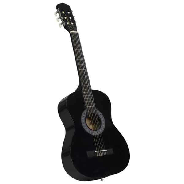 Gitarr för nybörjare och barn klassisk svart 3/4 36"