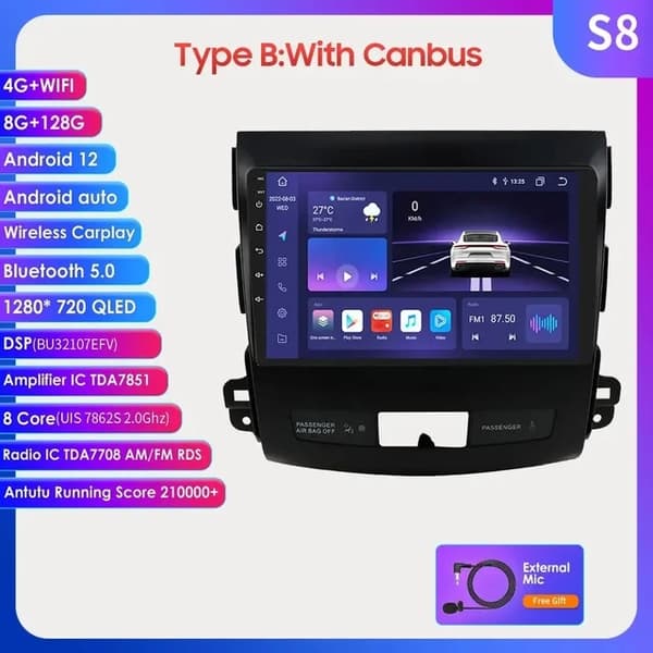 Bilstereo, Android Auto, CarPlay, HC2CP A