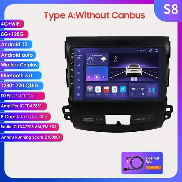 Bilstereo, Android Auto, CarPlay, HC2CP A
