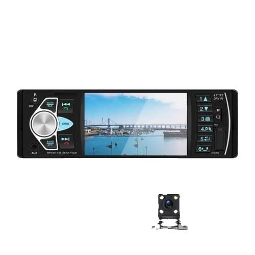 Autosoittimet, 1Din-muotoilu, takaikkunan kameratuki, 4 LED-kameralla