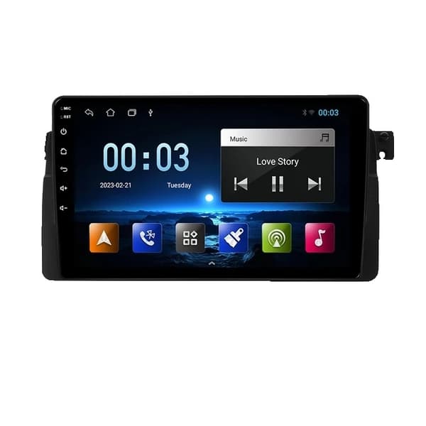 CarPlay bilradio, AI stemmestyring, multimedie GPS, S1(2G 32G)OBD Cam