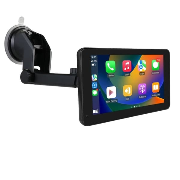 CarPlay Android Auto bilradio, trådløs forbindelse, 7 tommer touchskærm, 7 tommer enhed Cam
