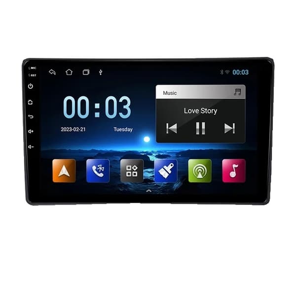 Carplay-autoradiosoitin, langaton yhteys, Android 12 -käyttöjärjestelmä, V2C (8GB 128GB)