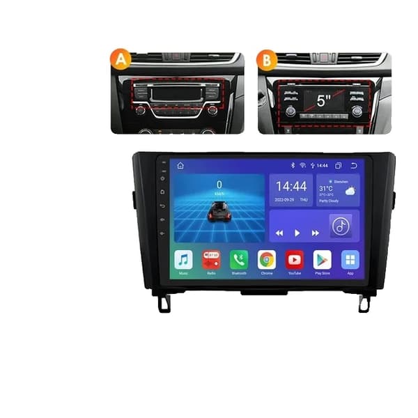 Auton radio GPS, 4G-yhteys, Android 12 -käyttöjärjestelmä, P3CP 4Core 2G 64G AB