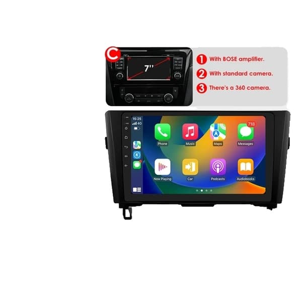 Auton radio GPS, 4G-yhteys, Android 12 -käyttöjärjestelmä, P3CP 4Core 2G 64G AB