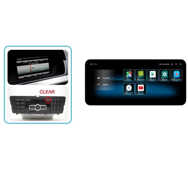 Auton Android-multimediasoitin, Bluetooth-yhteys, GPS-navigointi, NTG45 2G 32GB WIFI, kahdeksanytiminen