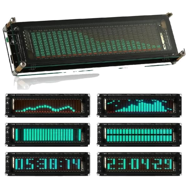 Ljudspektrumanalysator, VFD-display, justerbara inställningar