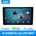 Miniatyrbild 2 av 2: Carplay Autoradio-spelare, Trådlös anslutning, Android 12 operativsystem, V1C (4GB 64GB)