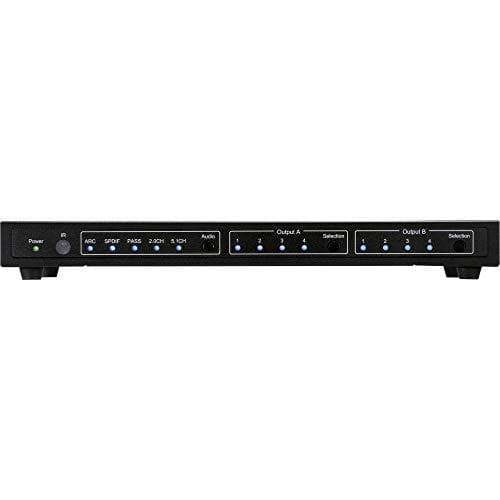 SpeaKa Professional 4x2-portar HDMI-switch med ljudportar 3840 x 2160 megapixlar svart