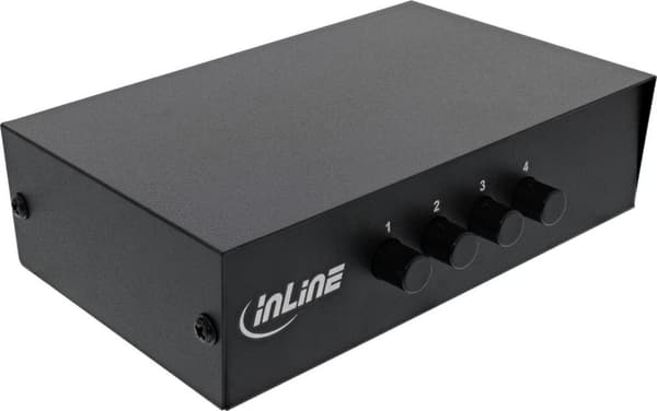 InLine - Video/Audio Switch - 4 x Composite Video/Audio - Desktop (89304I)