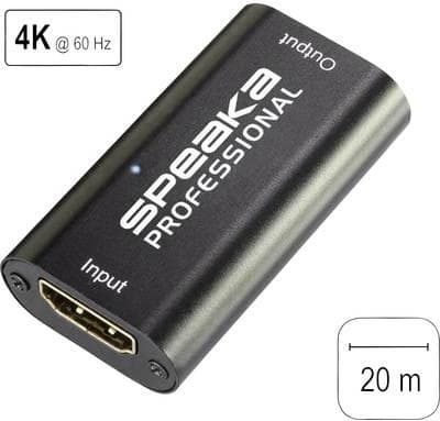 SpeaKa Professional SP-6706948 Audio/Video-tehovahvistin AV-toistin, musta (SP-6706948)