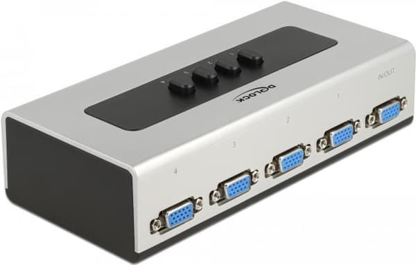 Delock - Videodistributör/switch - 4 x VGA - Desktop (87759)