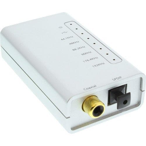 INLINE USB HD Audio Adapter - Lydkort - 24-bit - 192 kHz - Stereo - USB 2.0 - CM6631A (33053I)