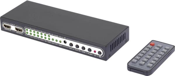 Speaka Professional 6 Ports HDMI Matrix Switch Med Picture In Picture Med Fjernbetjening 3840 x 2160 Pix