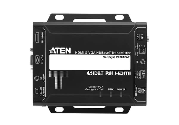 ATEN VanCryst VE2812AT - video, ljud, infraröd och seriell förlängning - sändare - HDBaseT - upp till 150 m