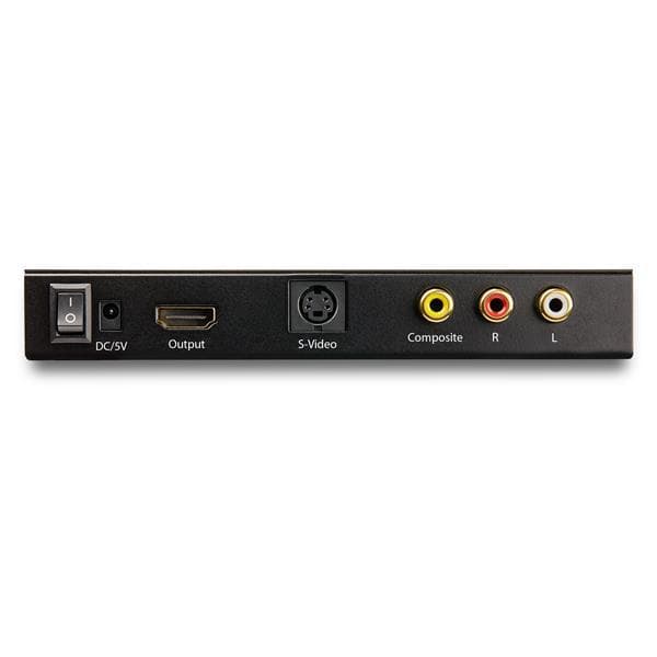 StarTech.com VID2HDCON2 S-Video- tai komposiitti-HDMI-muunnin äänellä (720p, NTSC & PAL, HDMI Upscaler, Mac & Windows) - Videomuunnin - komposiittivid