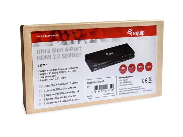 Utrusta 332717 Video Splitter HDMI 4x HDMI (332717)