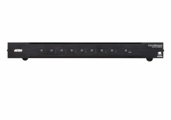 ATEN VS0801HB 8-ports True 4K HDMI Switch - video/ljud switch - 8 x HDMI - rackmonterbar