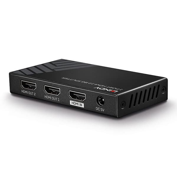 Lindy - Video/Audio Splitter - 2 x HDMI - Desktop