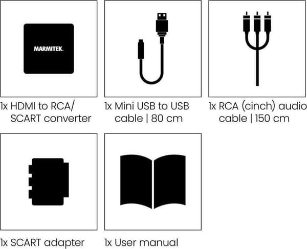 Marmitek Anslut HA13 HDMI till RCA/Scart-omvandlare